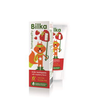 BILKA Детска паста за зъби 6+ с аромат на малина – 50 мл.