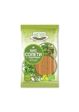 BIO NATURE БИО ПЪЛНОЗЪРНЕСТИ СОЛЕТИ с подправки 45гр. 