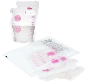 CHICCO Торбички за съхранение на кърма  250 ml, 30 броя N0119