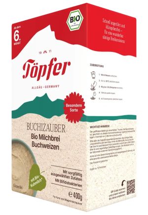 Topfer Bio Безмлечна каша Зърнено вълшебство 5м+ 200г./овес ,спелта ,ечемик/