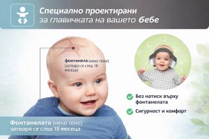  SEVI BEBE Антифон за бебе сив EM-021