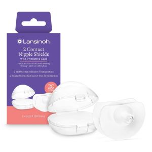 LANSINOH Силиконови предпазители за зърна - 24 mm 