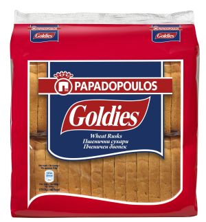 PAPADOPOULOS Goldies Пшенични сухари 255г двоен