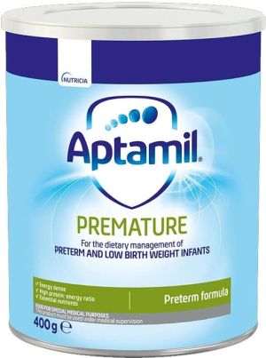 APTAMIL PREMATURE Пълноценно мляко  за недоносени бебета 400 гр