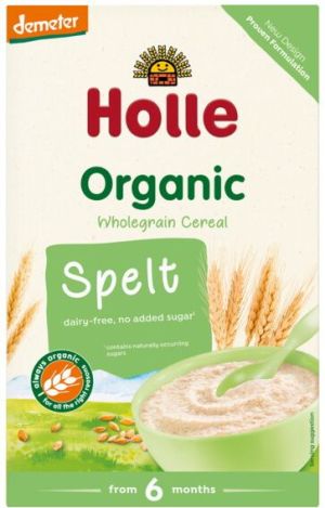 HOLLE БИО БЕЗМЛЕЧНА инст. каша с пълнозърнеста СПЕЛТА  6+мес. ,250гр.  2534
