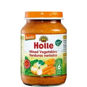 HOLLE БИО Бебешко пюре зеленчуков микс 6м+. 190 гр.   1471