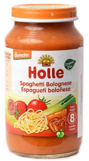HOLLE БИО Меню спагети Болонезе 8+ мес. 220 г. 1761/ 210325
