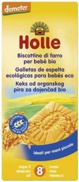 HOLLE БИО Бебешки бисквити от Спелта 8+мес. 150 гр.   9595