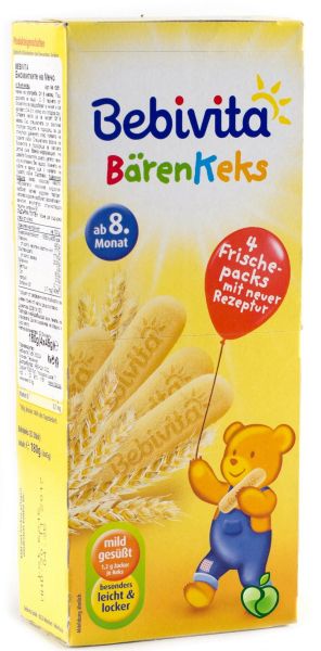 BEBIVITA Бебешки бисквити 8+ мес. 180 гр. 12000