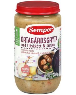  SEMPER ЯСТИЕ Задушено по градинарски 12+мес., 235 гр.  9609