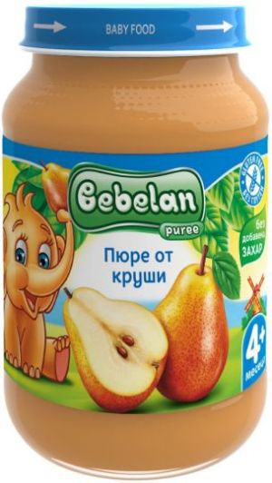 BEBELAN PUREE  бебешко пюре от Круши  4+ мес. 190 г. 1267