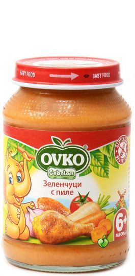 BEBELAN PUREE Бебешко пюре Пилешко с пащърнак и зеленчуци 6+ мес. 190 г. 1116