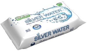 BEBELAN Мокри кърпи  със сребърна вода Silver Water 60бр.