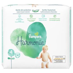 Pampers Harmonie – Еднократни пелени, Размер 4 Maxi (9–15 кг), 28 бр./пак