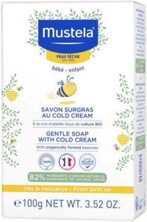 MUSTELA Gentle soap Подхранващ сапун с Колд крем 100 г 6102