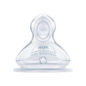 NUK FC Силиконов биберон за храна 0-6м. M р-р 2 бр.709.245 