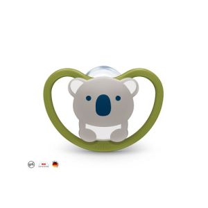 NUK Силиконова залъгалка + кутийка 6-18 м. SPACE   736.322