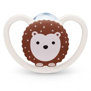 NUK Силиконова залъгалка + кутийка 0-6 м. SPACE    730.269