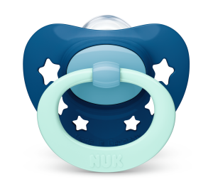 NUK Биберон залъгалка силикон 6-18 мес. 1бр Signature + кутийка 736.657
