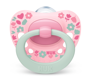 NUK Биберон залъгалка силикон 6-18 мес. 1бр Signature + кутийка 736.657