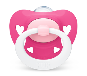 NUK Биберон залъгалка силикон 6-18 мес. 1бр Signature + кутийка 736.657