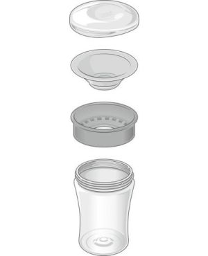 NUK Evolution Magic Cup Чаша за пиене 360° за деца над 8 м.СИНЯ x230 мл, 255.602
