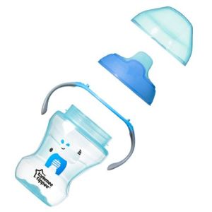 TOMMEE TIPPEE Неразливаща се чаша с мек накрайник 230 мл.  0135.01 СИНЯ