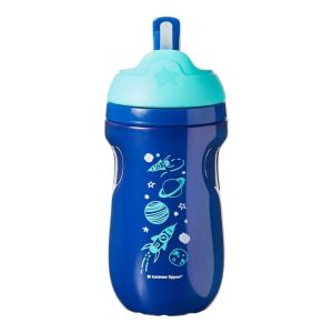 TOMMEE TIPPEE Неразливаща се термо чаша със сламка 260 мл. 12+м СИНЯ TT.0138.01