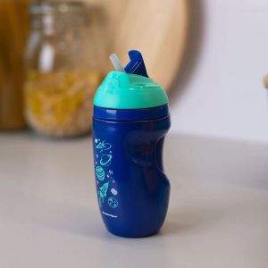 TOMMEE TIPPEE Неразливаща се термо чаша със сламка 260 мл. 12+м СИНЯ TT.0138.01