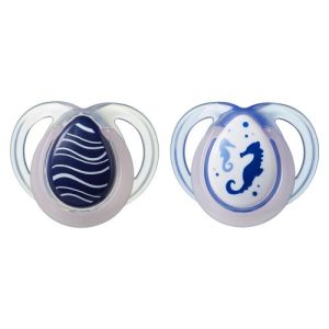 TOMMEE TIPPEE  залъгалки 0-6 м. NIGHT МОРСКО КОНЧЕ TT.0085.02