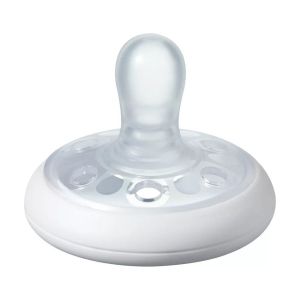 TOMMEE TIPPEE  залъгалки 6-18 м. BREAST-LIKE С БЯЛ И ЦВЕТЕН РИНГ TT.0202