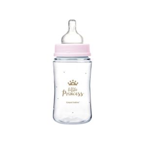CANPOL Шише с широко гърло 240 мл. АНТИКОЛИК EASY START ROYAL BABY РОЗОВО 35/234 