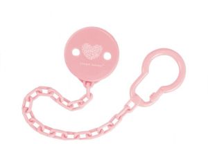 CANPOL Клипс за залъгалка с верижка PASTELOVE 10/890  Розов