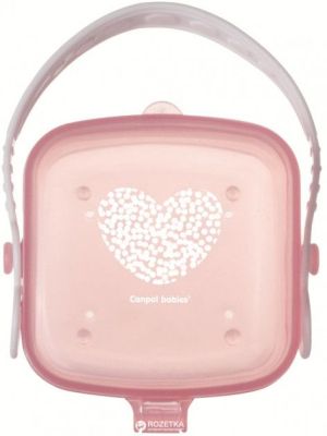 CANPOL Квадратна кутийка за биберон-залъгалка PASTELOVE 56/013