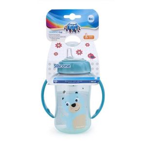  Canpol чаша  със силиконов накрайник и дръжки 320 мл - ЗЕЛЕНА  56/512-0З