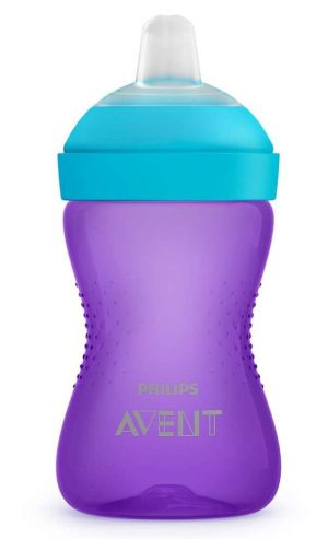 Philips Avent Неразливаща се чаша с мек накрайник 300 мл. 9+ м. лилава  0526.02