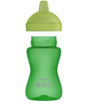 Philips Avent Неразливаща се чаша с твърд накрайник 300 мл. 18+ м. зелена  0527.01