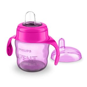 Philips AVENT Чаша за лесен преход с дръжки 200 мл РОЗОВА 0488.03