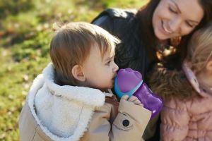 Philips AVENT Неразливаща се чаша със сламка 200 мл. 9+м. ЛИЛАВА 0520.02