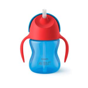 Philips AVENT  Неразливаща се чаша със сламка 200 мл. 9+м. СИНЯ 0520.01