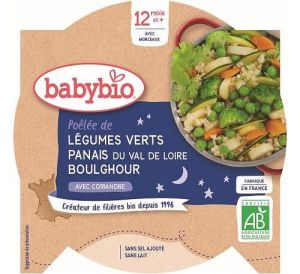 BABYBIO Меню ЛЕКА НОЩ  Пащърнак и Булгур 12+ м. 230 гр.