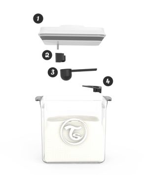 TWISTSHAKE Кутия за съхранение на сухо мляко с дозатор