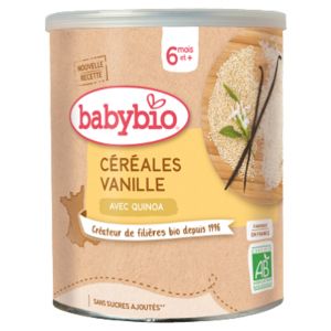 BABYBIO БИО БЕЗМЛЕЧНА Инст. каша Киноа и Ванилия 6+ мес. 220 гр.
