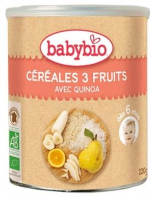 BABYBIO БИОБЕЗМЛЕЧНА  Инст. каша Киноа и Плодове 6+ мес. 220 гр.