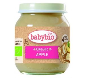 BABYBIO БИО   бебешко плодово пюре Ябълка 4+ мес.,130гр.