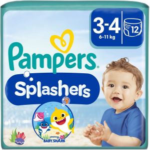 PAMPERS SPLASHERS 3-(6-11 кг) Еднокр. гащи за плуване 12 бр.