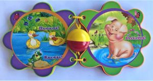 Книжка "Как говорят животните"-мека книжка с дрънкалака