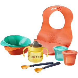 Tommee Tippee Стартов комплект за захранване  Hello Food 4м+ 8 части   0124