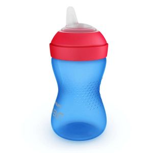 Philips AVENT Неразливаща се чаша с мек накрайник, 300мл, 9м+, синя 0526.001