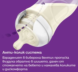 Philips Avent Стъклено  шише Natural Response 120 мл  0577.001